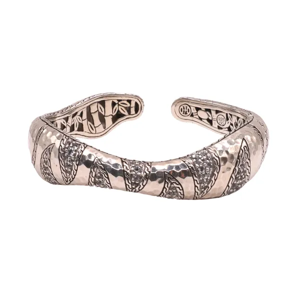 John Hardy Palu Macan White Topaz Kick Cuff Bracelet Lumina Gem Hampstead, NC