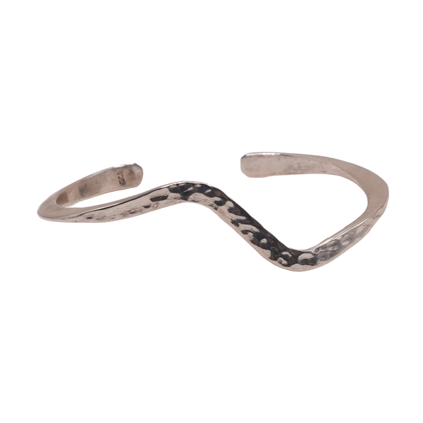 Sterling Silver Hammered Zigzag Cuff Lumina Gem Wilmington, NC