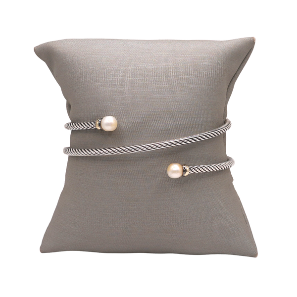 David Yurman Sterling Silver and Pearl Wrap Bracelet Lumina Gem Wilmington, NC