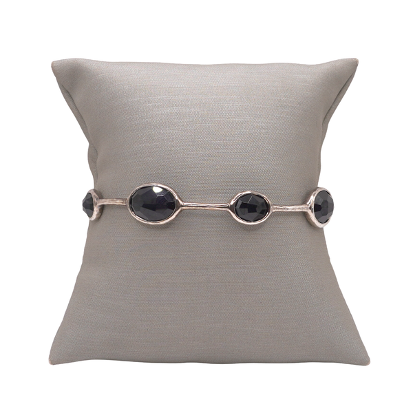 Ippolita Sterling Silver Onyx Station Bangle Lumina Gem Wilmington, NC