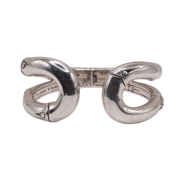 John Hardy Sterling Silver Bamboo Hinged Cuff Lumina Gem Wilmington, NC
