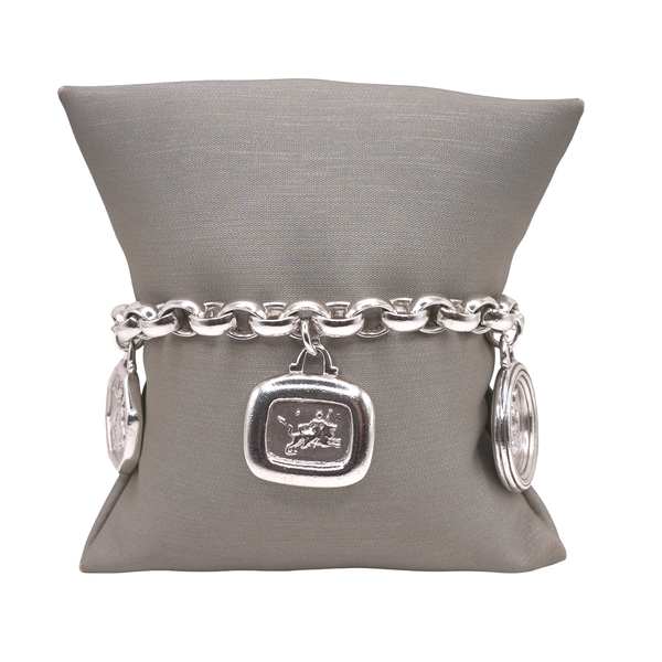 Slane Sterling Silver Three Charm Bracelet Lumina Gem Wilmington, NC