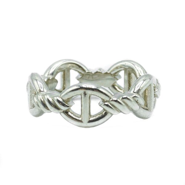 David Baum Sterling Silver Marquise Anchor Link Ring Lumina Gem Wilmington, NC