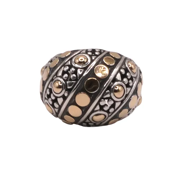 John Hardy Jaisalmer Sterling Silver and 18k Yellow Gold Ring Lumina Gem Hampstead, NC