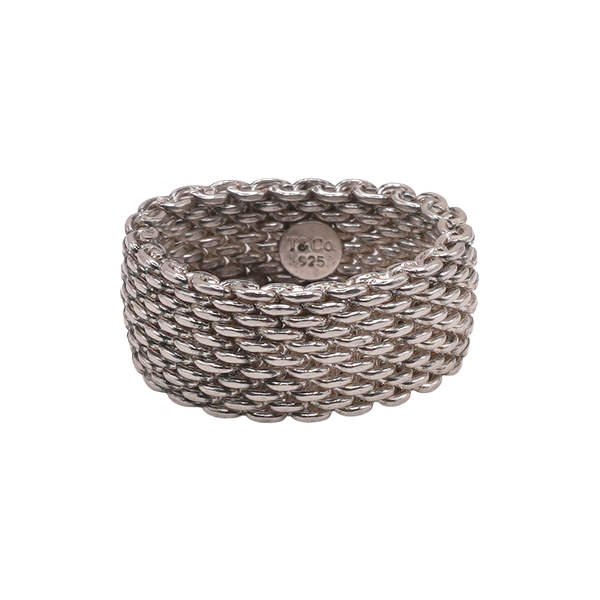 Tiffany & Co Sterling Silver Mesh Ring Lumina Gem Wilmington, NC