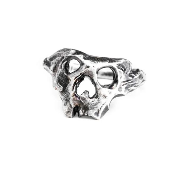 Shelton Metal Rustic Silver Seafarers Skull Ring Lumina Gem Wilmington, NC
