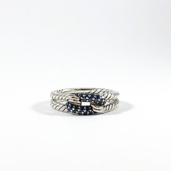 David Yurman Sapphire and Sterling Silver Loop Ring Lumina Gem Wilmington, NC