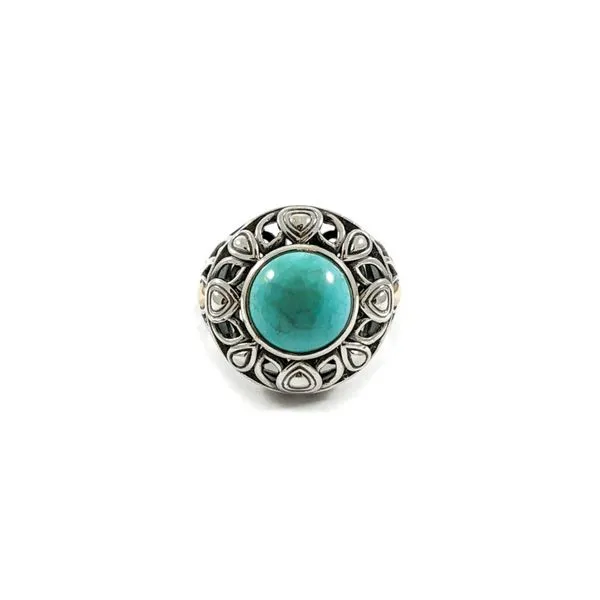 Angela by John Hardy Turquoise Ring - Sterling Silver and Yellow Gold Lumina Gem Wilmington, NC