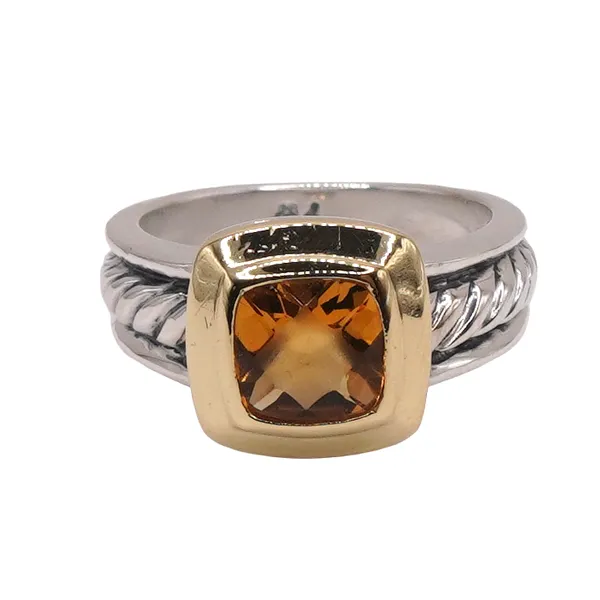 David Yurman Citrine and Sterling Silver Ring Lumina Gem Hampstead, NC