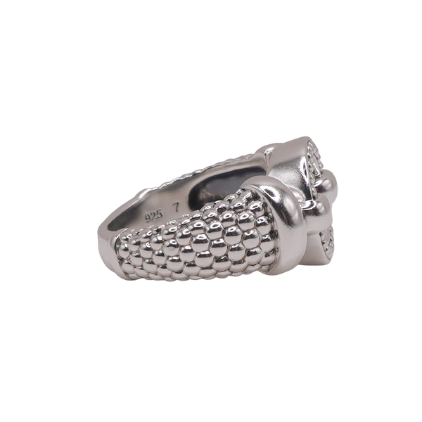 Lagos Sterling Silver Caviar Ring Image 2 Lumina Gem Wilmington, NC