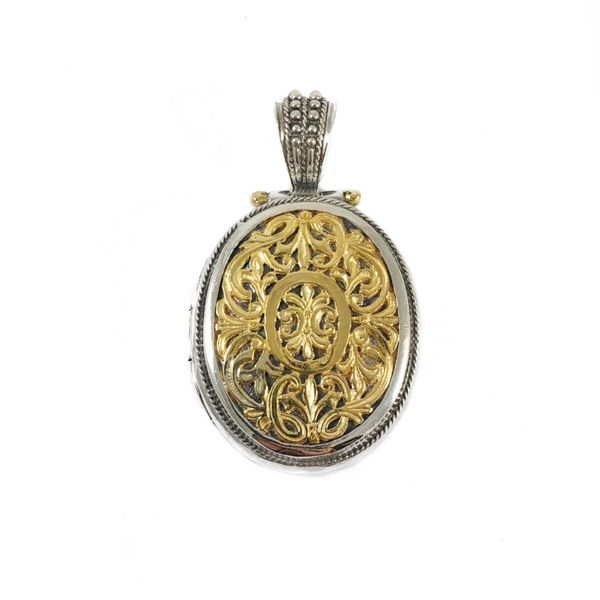 Konstantio Sterling Silver and Yellow Gold Locket Lumina Gem Wilmington, NC