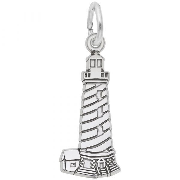 Rembrandt Sterling Silver Cape Hatteras Lighthouse Charm Lumina Gem Wilmington, NC