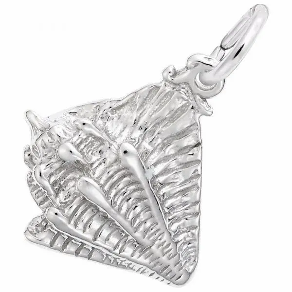 Rembrandt Sterling Silver Conch Shell Charm Lumina Gem Wilmington, NC