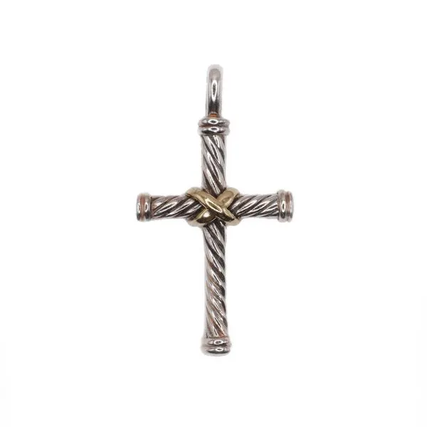 David Yurman Cable Cross Pendant - Two Tone Lumina Gem Wilmington, NC