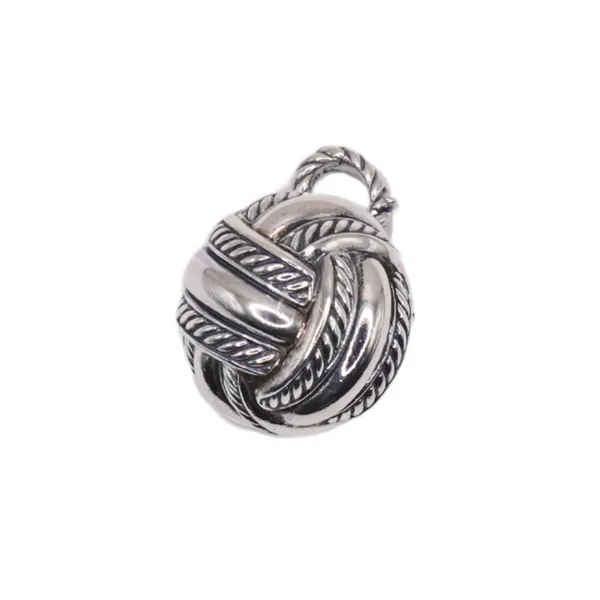 David Yurman Woven Knot Sterling Silver Enhancer Lumina Gem Hampstead, NC