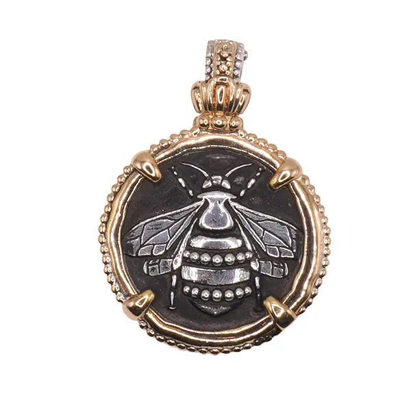 Alwand Vahan Sterling Silver Bee Enhancer with 14k Yellow Gold Accents Lumina Gem Hampstead, NC