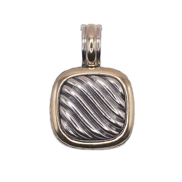 David Yurman Sterling Silver and 18k Yellow Gold Albion Cable Enhancer Lumina Gem Wilmington, NC