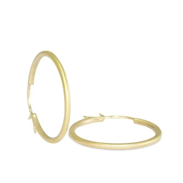 Nina Nguyen 35mm Yellow Gold Plated Hoops Lumina Gem Wilmington, NC