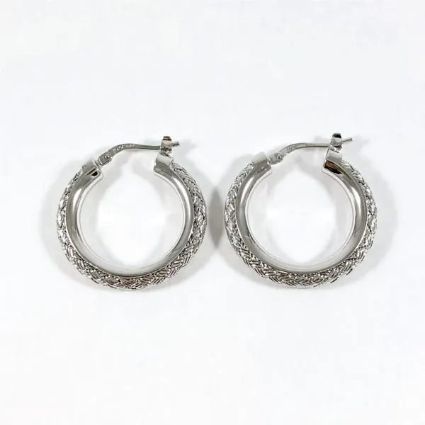 Charles Garnier Sterling Silver 25mm Hoops Image 3 Lumina Gem Wilmington, NC