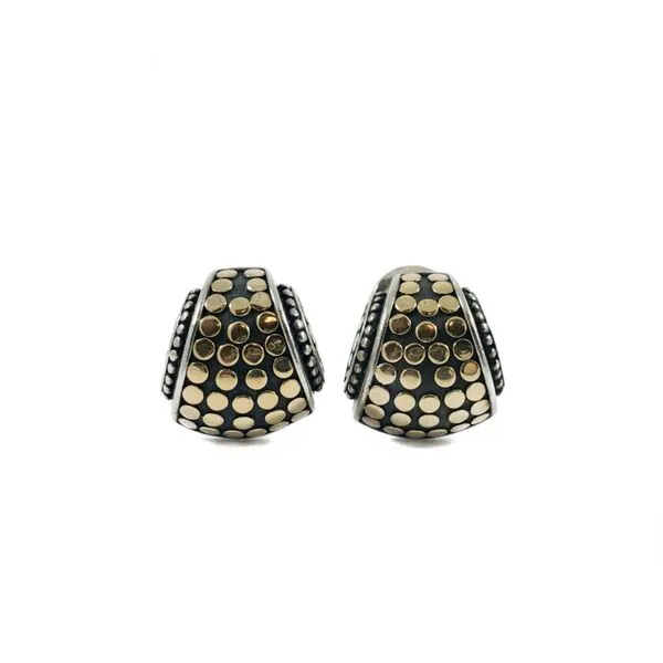 John Hardy Two Tone Omega Back Earrings Lumina Gem Wilmington, NC