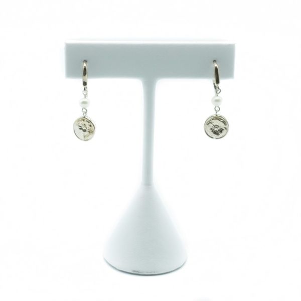 Tiffany & Co. Pearl Flower Drop Earrings Image 2 Lumina Gem Wilmington, NC