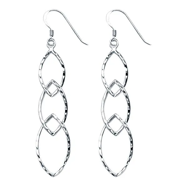 Sterling Silver Oval Drop Dangle Earrings Lumina Gem Hampstead, NC