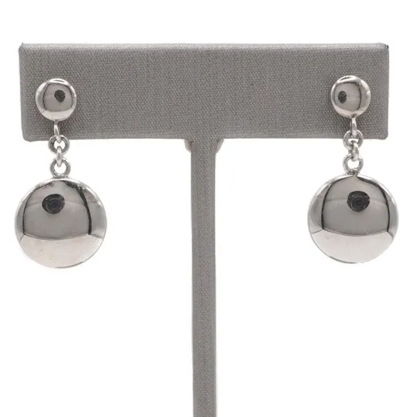 Tiffany and Co Smooth Disk Dangle Earrings in Sterling Silver Lumina Gem Wilmington, NC