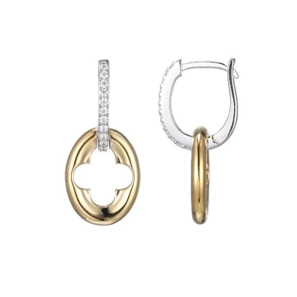 Charles Garnier CZ Dangle Earrings- Gold Plated Lumina Gem Hampstead, NC