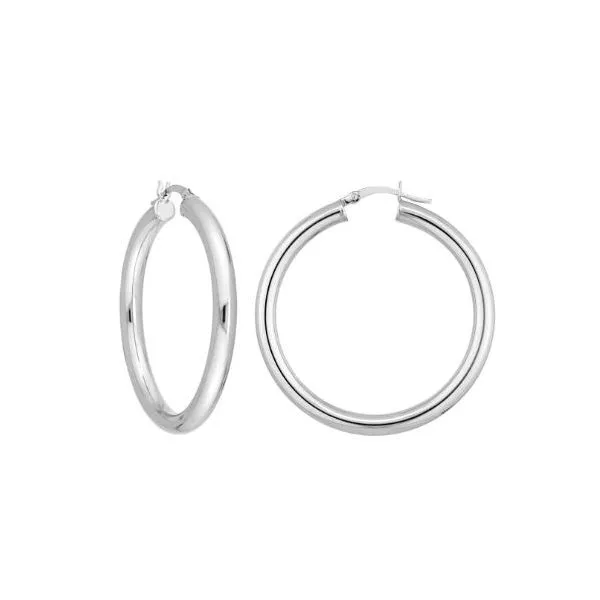 Sterling Silver Hoops Lumina Gem Hampstead, NC