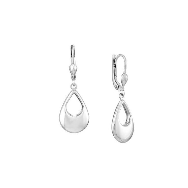 Dangle Leverback Earrings- Sterling Silver Lumina Gem Wilmington, NC