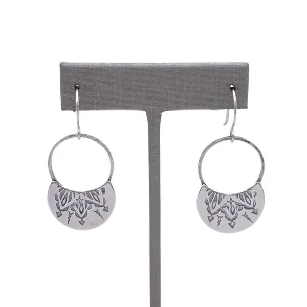 The Elk and Owl Stamped Earrings Lumina Gem Hampstead, NC