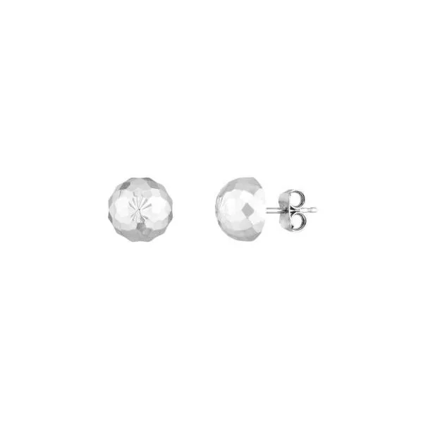 Sterling Silver Faceted Ball Studs Lumina Gem Hampstead, NC
