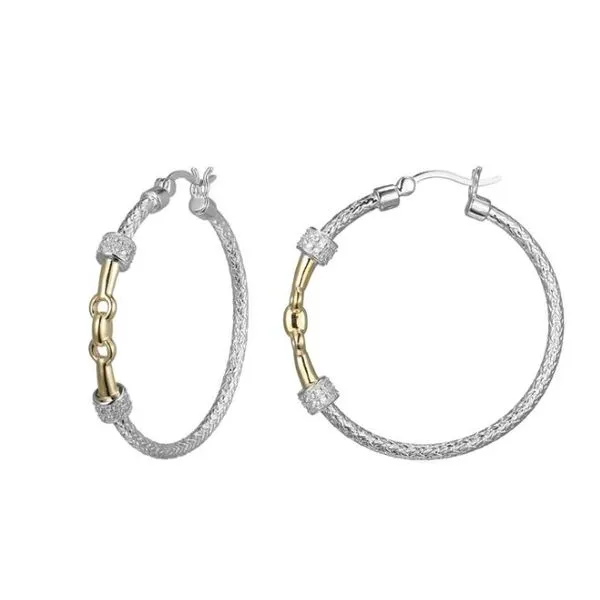 Charles Garnier 35mm Hoop Earrings- Sterling Silver Lumina Gem Wilmington, NC