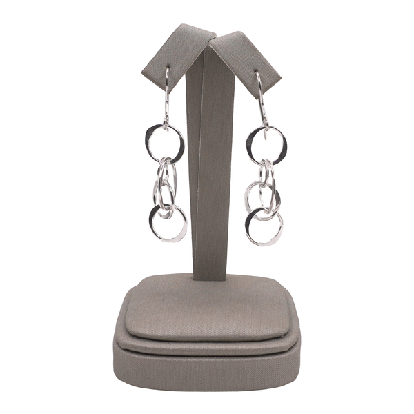 Sterling Silver Circle Dangle Earrings Lumina Gem Wilmington, NC