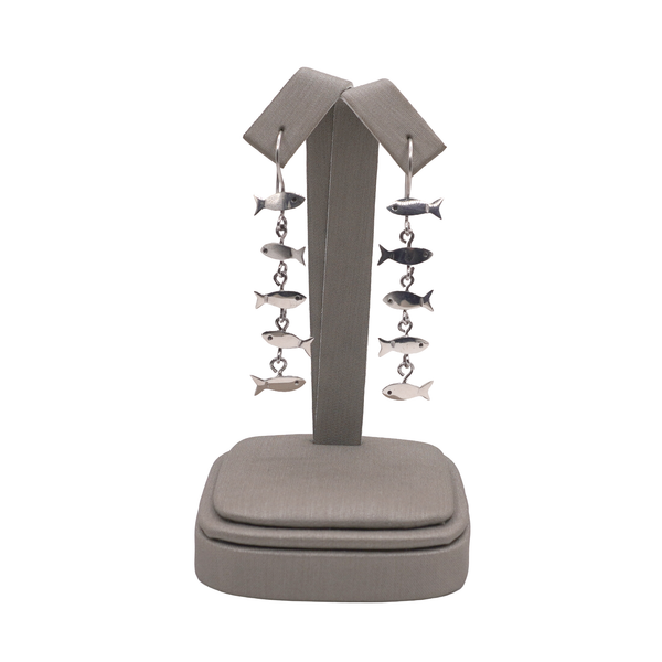 Sterling Silver Fish Danlge Earrings Lumina Gem Wilmington, NC