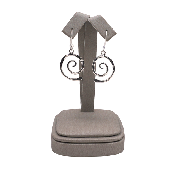 Sterling Silver Swirl Dangle Earrings Lumina Gem Wilmington, NC