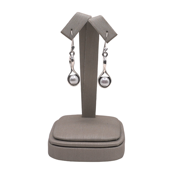 Sterling Silver and Pearl Dangle Earrings Lumina Gem Wilmington, NC