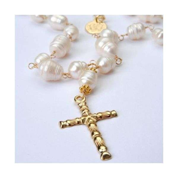 Wendy Perry Designs Bamboo Cross Necklace Lumina Gem Wilmington, NC