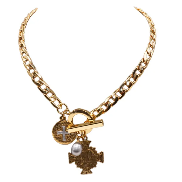Elisabeth Pohle Designs Coin Pendant and Pearl Necklace Lumina Gem Hampstead, NC