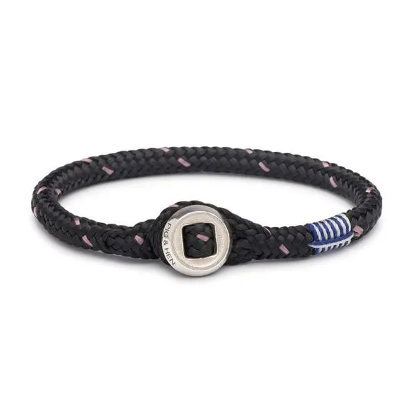 Pig & Hen Raging Rory Rope Bracelet - Black & Violet - Medium Lumina Gem Wilmington, NC