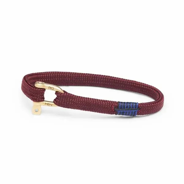 Pig & Hen Vicious Vik Rope Bracelet - Bordeaux and Gold - Small/Medium Lumina Gem Wilmington, NC