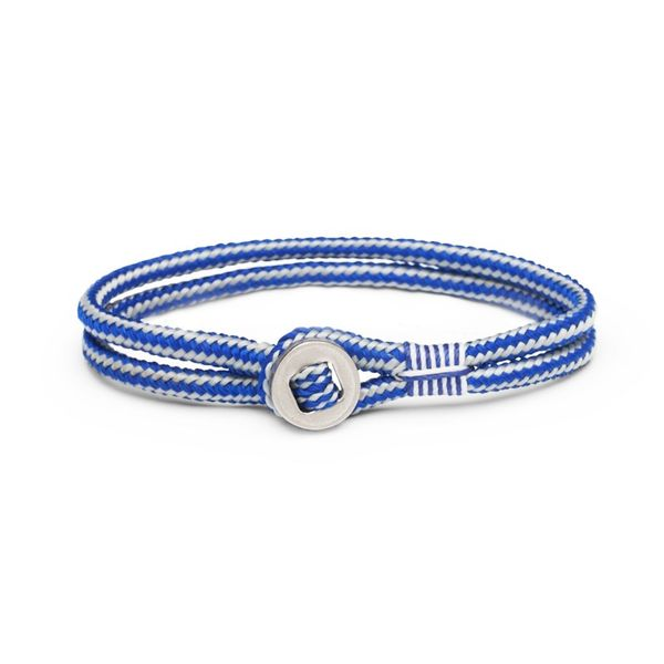 Pig & Hen Don Dino Rope Bracelet - Cobalt & Light Grey - Small Lumina Gem Wilmington, NC