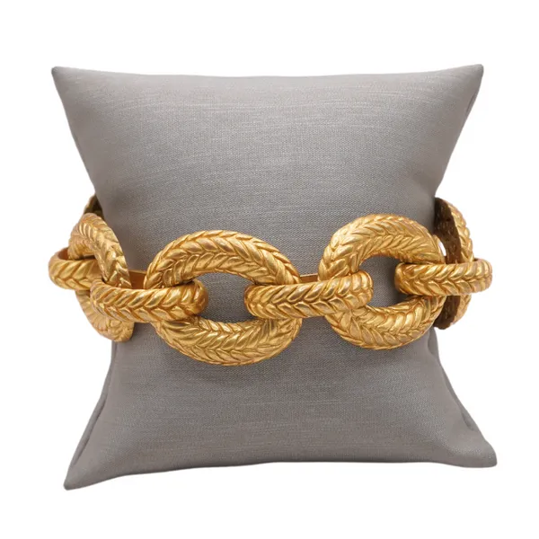 Julie Vos 24k Plated Brass Woven Link Bracelet Lumina Gem Wilmington, NC