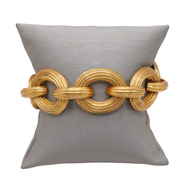 Julie Vos 24k Plated Brass Column Link Bracelet Lumina Gem Hampstead, NC