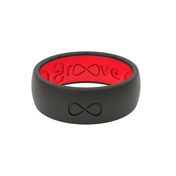 Groove Midnight Black/Raspberry Red Silicone Band - Size 11 Lumina Gem Wilmington, NC