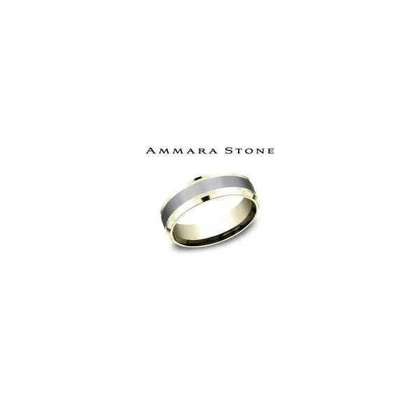 Benchmark Grey Tantalum and Yellow Gold Band Lumina Gem Wilmington, NC