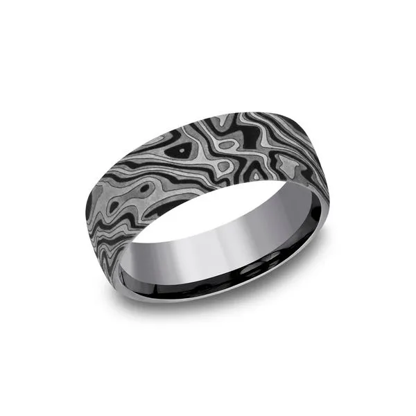 Mokume Pattern Finish Tantalum Band Lumina Gem Wilmington, NC