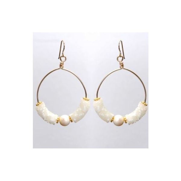 Wendy Perry Designs Coco Cristina Hoops- Gold Filled Lumina Gem Wilmington, NC