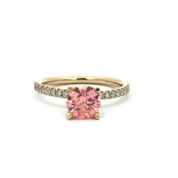 Pink Lab Grown Diamond Engagement Ring MarBill Jewelers Belle Vernon, PA