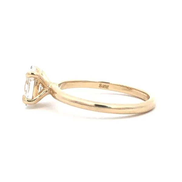 1.01ct Lab-Grown Oval Diamond Engagement Ring in 10K Yellow Gold – D/VVS2 Image 2 MarBill Jewelers Belle Vernon, PA